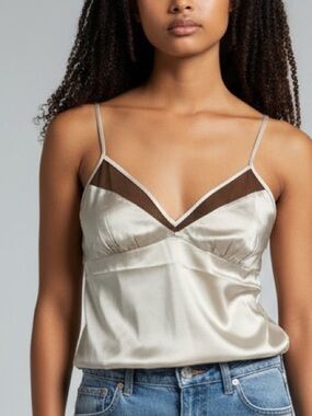 Gold Hawk 💯 silk cami